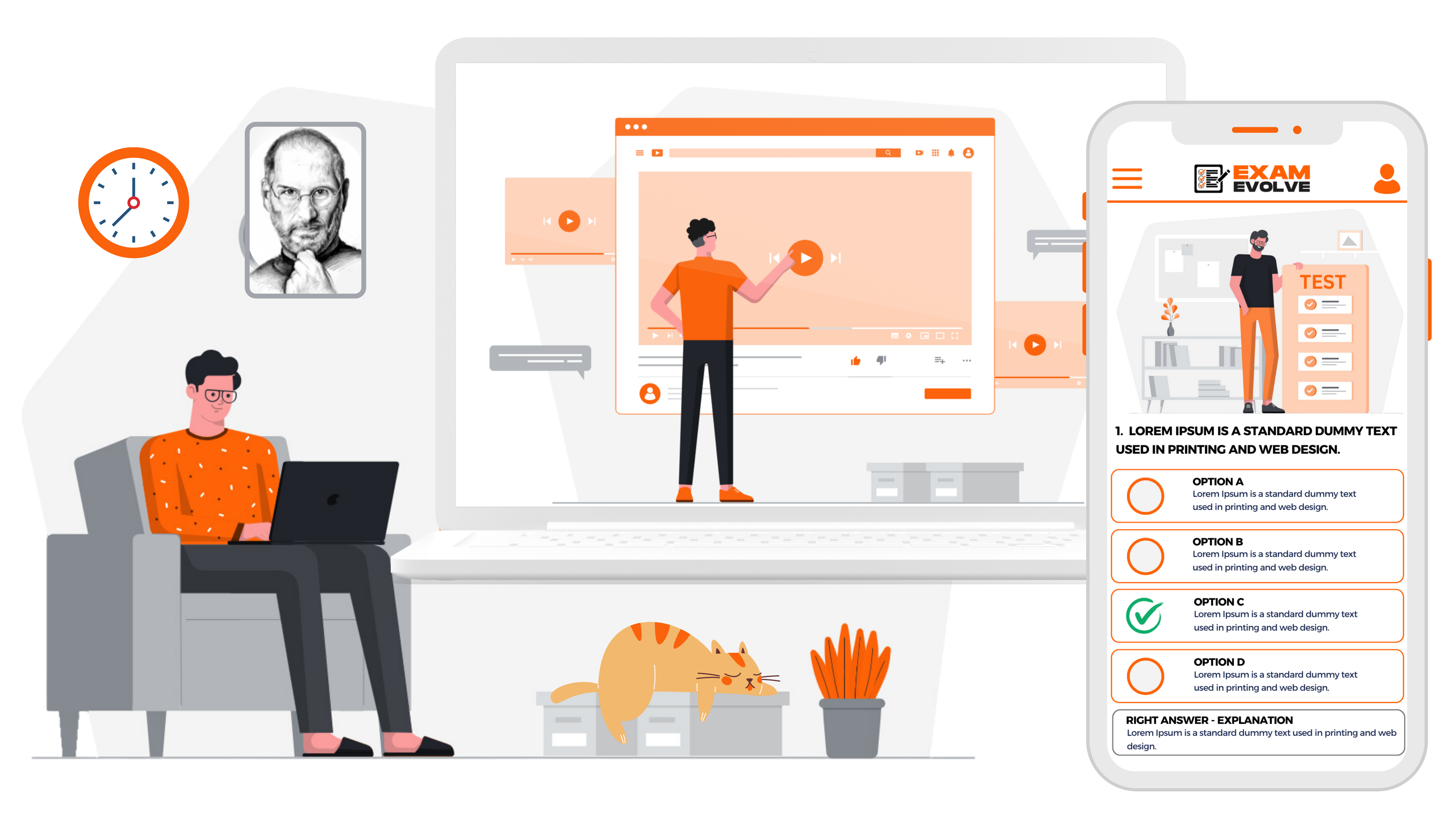 Exam Evolve - Best Govt. Exam Preparation Plateform single feature